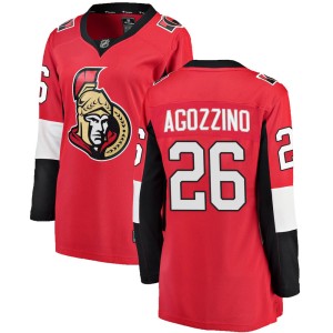 Women's Ottawa Senators Andrew Agozzino Fanatics Branded Breakaway Home Jersey - Red