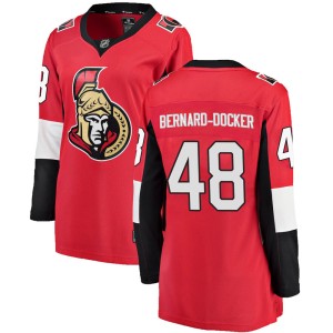 Women's Ottawa Senators Jacob Bernard-Docker Fanatics Branded Breakaway Home Jersey - Red