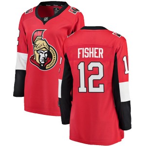 Women's Ottawa Senators Mike Fisher Fanatics Branded Breakaway Home Jersey - Red