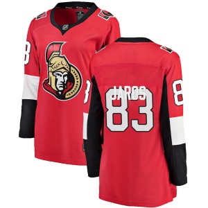 Women's Ottawa Senators Christian Jaros Fanatics Branded Breakaway Home Jersey - Red