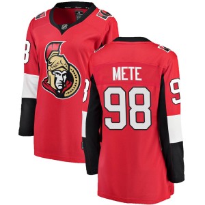 Women's Ottawa Senators Victor Mete Fanatics Branded Breakaway Home Jersey - Red