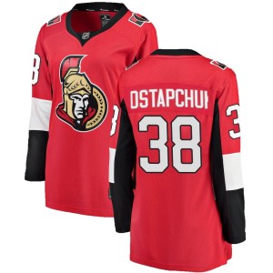 Women's Ottawa Senators Zack Ostapchuk Fanatics Branded Breakaway Home Jersey - Red