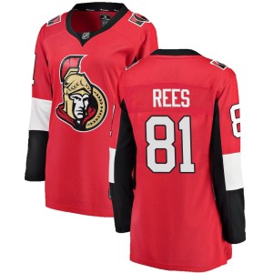 Women's Ottawa Senators Jamieson Rees Fanatics Branded Breakaway Home Jersey - Red