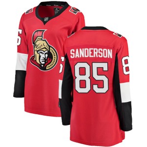 Women's Ottawa Senators Jake Sanderson Fanatics Branded Breakaway Home Jersey - Red