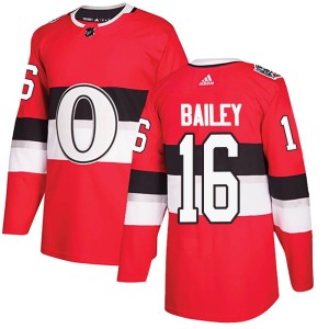 Men's Ottawa Senators Josh Bailey Adidas Authentic 2017 100 Classic Jersey - Red