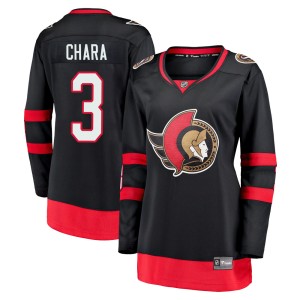 Women's Ottawa Senators Zdeno Chara Fanatics Branded Premier Breakaway 2020/21 Home Jersey - Black
