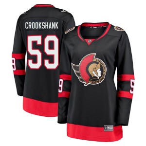 Women's Ottawa Senators Angus Crookshank Fanatics Branded Premier Breakaway 2020/21 Home Jersey - Black