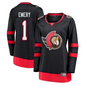 Women's Ottawa Senators Ray Emery Fanatics Branded Premier Breakaway 2020/21 Home Jersey - Black