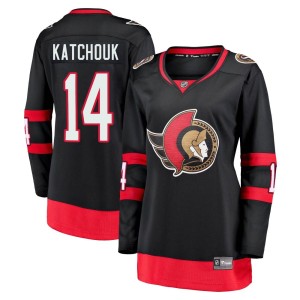 Women's Ottawa Senators Boris Katchouk Fanatics Branded Premier Breakaway 2020/21 Home Jersey - Black