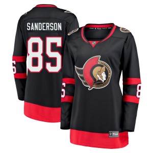 Women's Ottawa Senators Jake Sanderson Fanatics Branded Premier Breakaway 2020/21 Home Jersey - Black