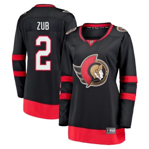 Women's Ottawa Senators Artem Zub Fanatics Branded Premier Breakaway 2020/21 Home Jersey - Black