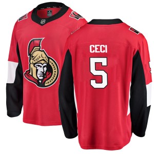 Youth Ottawa Senators Cody Ceci Fanatics Branded Breakaway Home Jersey - Red