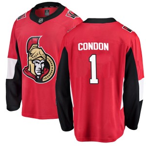 Youth Ottawa Senators Mike Condon Fanatics Branded Breakaway Home Jersey - Red