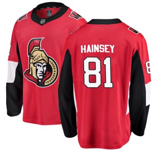 Youth Ottawa Senators Ron Hainsey Fanatics Branded Breakaway Home Jersey - Red