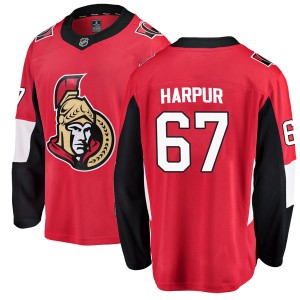 Youth Ottawa Senators Ben Harpur Fanatics Branded Breakaway Home Jersey - Red