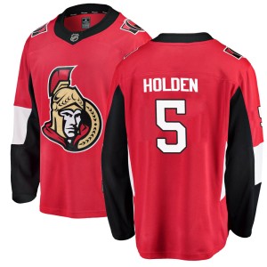 Youth Ottawa Senators Nick Holden Fanatics Branded Breakaway Home Jersey - Red