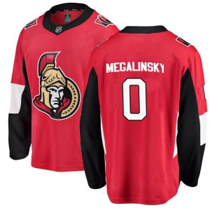 Youth Ottawa Senators Dimitri Megalinsky Fanatics Branded Breakaway Home Jersey - Red