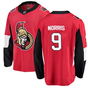 Youth Ottawa Senators Josh Norris Fanatics Branded Breakaway Home Jersey - Red
