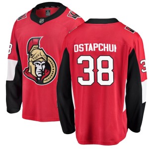 Youth Ottawa Senators Zack Ostapchuk Fanatics Branded Breakaway Home Jersey - Red