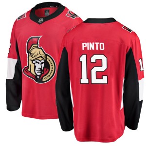 Youth Ottawa Senators Shane Pinto Fanatics Branded Breakaway Home Jersey - Red