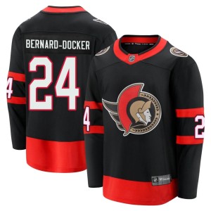 Men's Ottawa Senators Jacob Bernard-Docker Fanatics Branded Premier Breakaway 2020/21 Home Jersey - Black