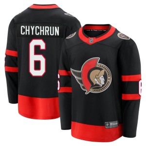 Men's Ottawa Senators Jakob Chychrun Fanatics Branded Premier Breakaway 2020/21 Home Jersey - Black