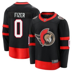 Men's Ottawa Senators Tarun Fizer Fanatics Branded Premier Breakaway 2020/21 Home Jersey - Black