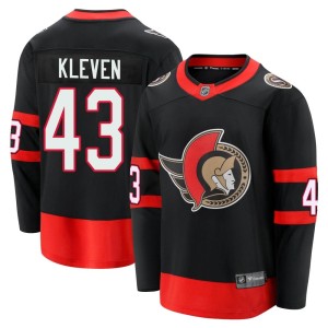 Men's Ottawa Senators Tyler Kleven Fanatics Branded Premier Breakaway 2020/21 Home Jersey - Black