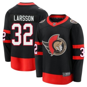 Men's Ottawa Senators Jacob Larsson Fanatics Branded Premier Breakaway 2020/21 Home Jersey - Black
