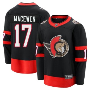 Men's Ottawa Senators Zack MacEwen Fanatics Branded Premier Breakaway 2020/21 Home Jersey - Black