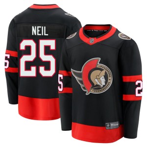 Men's Ottawa Senators Chris Neil Fanatics Branded Premier Breakaway 2020/21 Home Jersey - Black