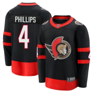 Men's Ottawa Senators Chris Phillips Fanatics Branded Premier Breakaway 2020/21 Home Jersey - Black