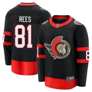Men's Ottawa Senators Jamieson Rees Fanatics Branded Premier Breakaway 2020/21 Home Jersey - Black