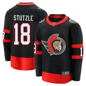 Men's Ottawa Senators Tim Stutzle Fanatics Branded Premier Breakaway 2020/21 Home Jersey - Black