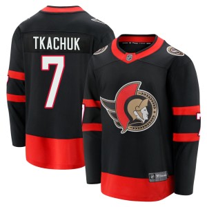 Men's Ottawa Senators Brady Tkachuk Fanatics Branded Premier Breakaway 2020/21 Home Jersey - Black