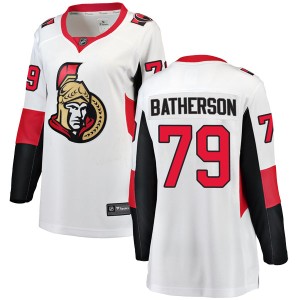 Women's Ottawa Senators Drake Batherson Fanatics Branded Breakaway Away Jersey - White