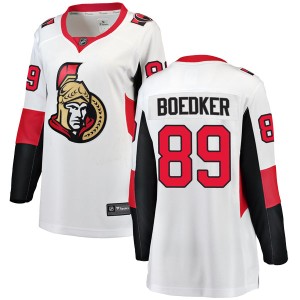 Women's Ottawa Senators Mikkel Boedker Fanatics Branded Breakaway Away Jersey - White