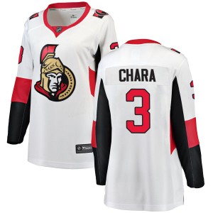 Women's Ottawa Senators Zdeno Chara Fanatics Branded Breakaway Away Jersey - White