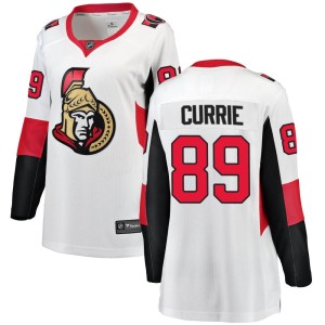 Women's Ottawa Senators Josh Currie Fanatics Branded Breakaway Away Jersey - White