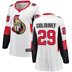 Women's Ottawa Senators Cody Goloubef Fanatics Branded Breakaway Away Jersey - White