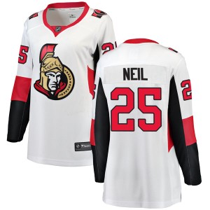 Women's Ottawa Senators Chris Neil Fanatics Branded Breakaway Away Jersey - White