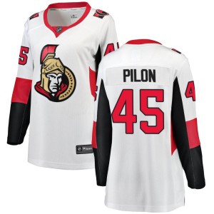 Women's Ottawa Senators Garrett Pilon Fanatics Branded Breakaway Away Jersey - White