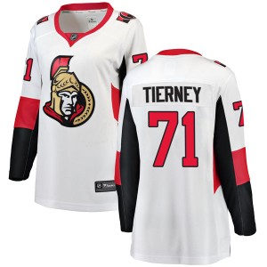 Women's Ottawa Senators Chris Tierney Fanatics Branded Breakaway Away Jersey - White