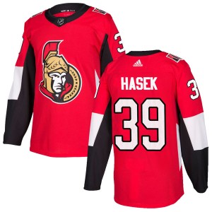 Youth Ottawa Senators Dominik Hasek Adidas Authentic Home Jersey - Red