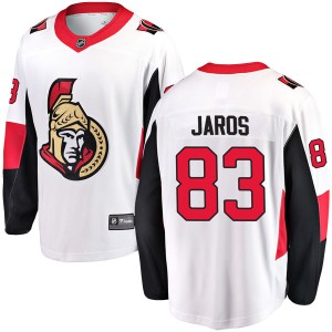 Youth Ottawa Senators Christian Jaros Fanatics Branded Breakaway Away Jersey - White