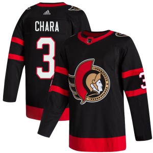 Youth Ottawa Senators Zdeno Chara Adidas Authentic 2020/21 Home Jersey - Black