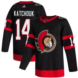 Youth Ottawa Senators Boris Katchouk Adidas Authentic 2020/21 Home Jersey - Black
