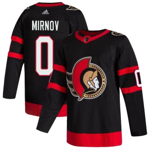 Youth Ottawa Senators Igor Mirnov Adidas Authentic 2020/21 Home Jersey - Black