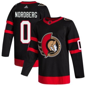 Youth Ottawa Senators Filip Nordberg Adidas Authentic 2020/21 Home Jersey - Black