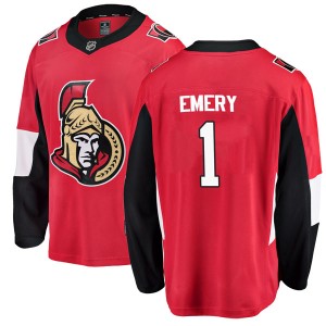 Men's Ottawa Senators Ray Emery Fanatics Branded Breakaway Home Jersey - Red